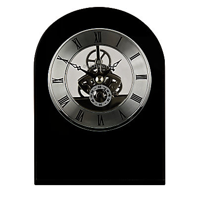 Dartington Crystal Curve Clock, Black